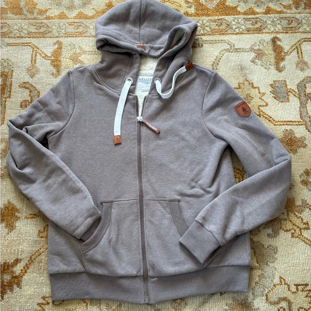 Wanakome Heathered Brown Hoodie Jacket